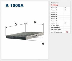 Filtr kabinowy Filtron Volkswagen Passat (3B3, 3B6)