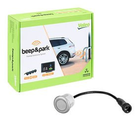 Czujniki parkowania Valeo + wyświetlacz - Srebrne czujniki
