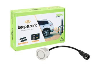 Czujniki parkowania Valeo przód + tył + wyświetlacz - Białe czujniki